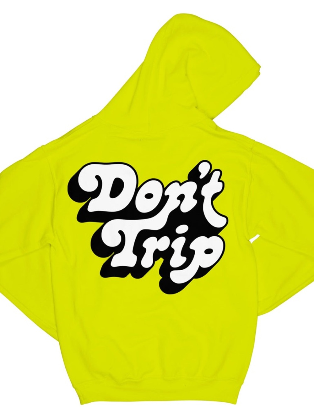 Free & Easy Neon Yellow "Don't Trip" Graphic Hoodie